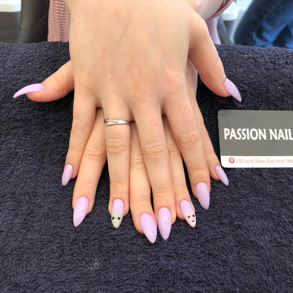 Cute Cat Nail Art Design